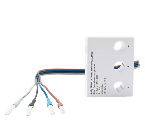 Shelly Miernik energii 1/3-kanałowy WiFi 3EM-63W Gen3 (model przewo - 1490054 - zdjęcie 3